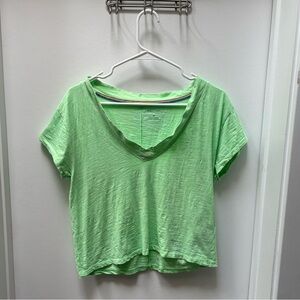 Anthropologie Pilcro Lime Green Tee